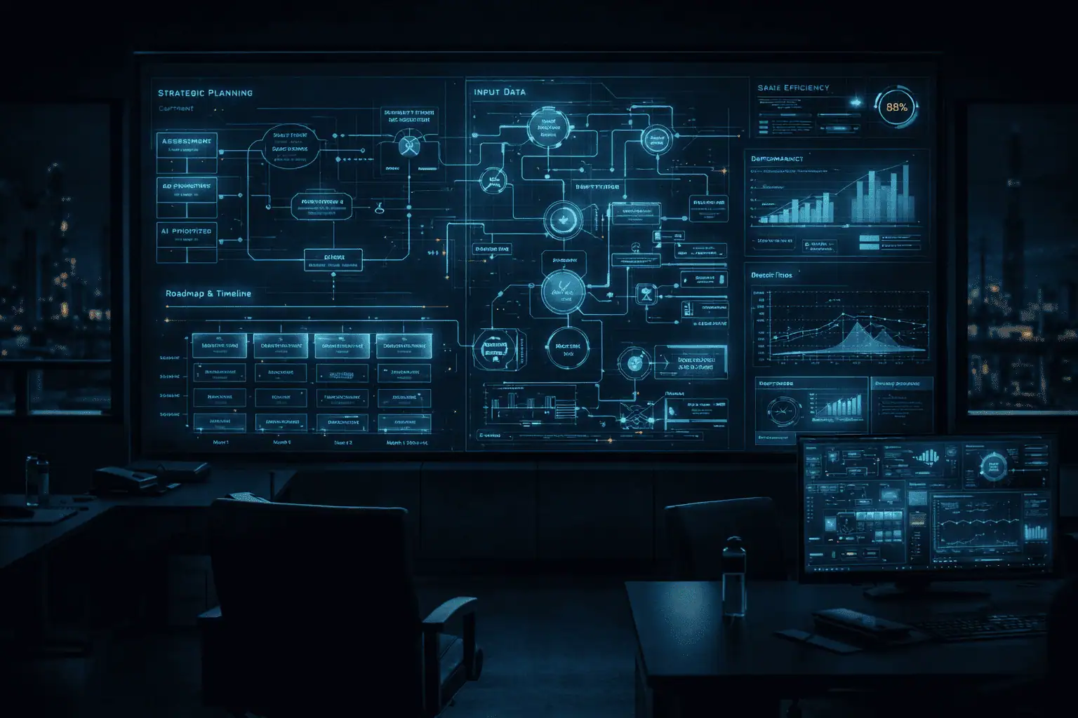 Industrial control room overview image
